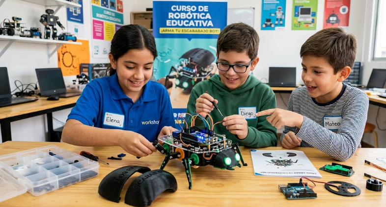 Robótica educativa - arma un Escarabajo Bot - Nivel Básico