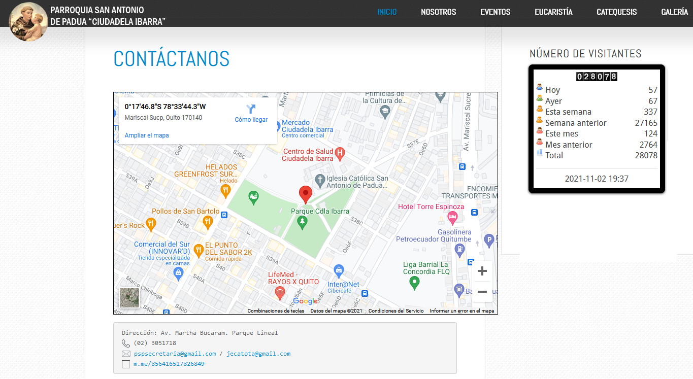 Iglesia San Antonio de Padua Ciudadela Ibarra