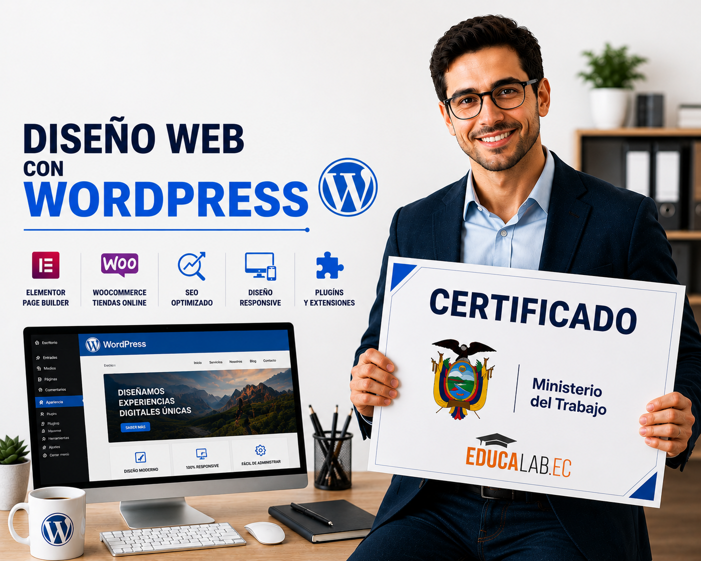 Certíficate en Diseño web con WordPress